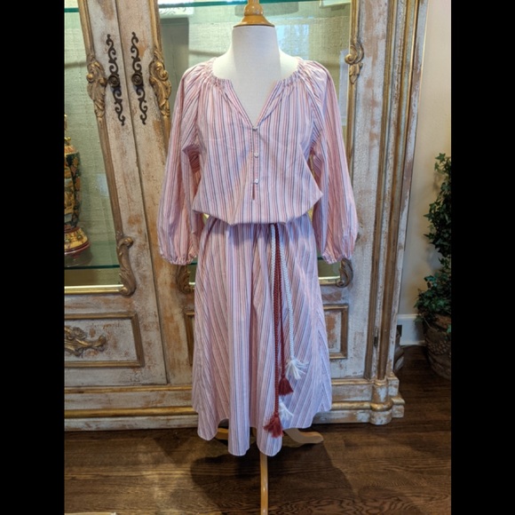 NWT The GREAT Derby Dress In Sunset Stripe - Picture 3 of 8